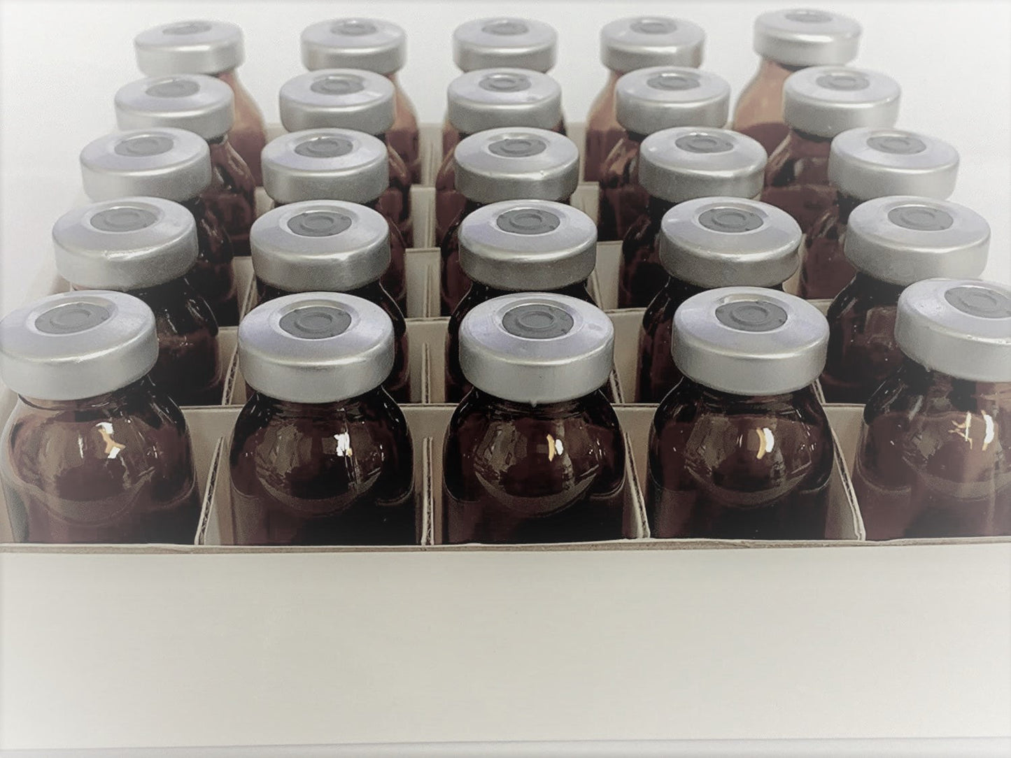 20ml Sterile Amber Vials 25pk